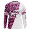 Catfish Fishing tatoo pink Camo customize name long sleeves shirts personalized fishing apparel gift for Fishing lovers – IPH1822
