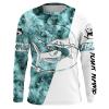 Catfish Fishing Blue Smoke 3D Custom Name Sun/ Shirts For Fisherman Personalized Fishing Gifts Fsd2680