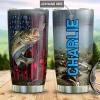 Personalized Fishing Patriot Dnb2812003 Stainless Steel Tumbler