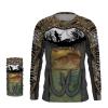 Walleye fishing Fish hook camo Customize name long sleeves personalized gift for fisherman- NQS832