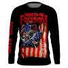 Bass fishing Hooked on freedom American flag patriotic 4th July Customize Name fishing shirt NQS1942