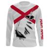 Alabama Flag Fishing 3D Fish Hook customize name long sleeves shirts personalized Patriotic fishing apparel gift for Fishing lovers – IPH1914