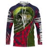 Personalized Bass Fishing Performance Long Sleeve Shirts, Largemouth Bass Fishing Jerseys Fsd2353