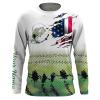 American flag bass fishing scale custom name Shirts fishing gifts