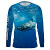 Great White Shark Custom Long Sleeve Performance Fishing Shirts, Shark Fishing Shirts – Iphw1525