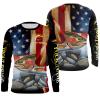 Rainbow Trout Fishing American flag custom Name 3D full printing Shirts – Personalized fishing gifts FEB21FSD1522