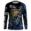 Largemouth Bass Fishing Blue muddy camo Fish hook Custom Fishing jersey Sun Shirts for men, women and kids – IPHW250