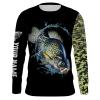 Crappie Customize name long sleeves – personalized fishing performance shirt for men and women and Kid – NQS952