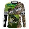 Largemouth Bass Fishing camo custom name Shirts – Men Women’s fishing apparel Personalized gifts  – FSD1583