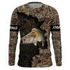 Walleye Fishing Muddy water camo Custom Name All Over Print Shirt For Fisherman Personalized Fishing Gifts FSD2043