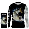 Striped Bass fishing scale Customize name long sleeves personalized gift for fisherman- NQS833