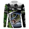 Largemouth Bass Fishing blue muddy camo clothing Sun / customize name long sleeves shirts personalized fishing apparel gift for Fishing lovers – IPH2023