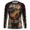 “Born To Fish” Largemouth Bass Fishing Camo Custom Name All Over Printed Shirts, Personalized Bass Fisherman Gifts Fsd2457