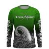 Catfish Fishing Green Aqua Camo customize name long sleeves, Long sleeve hooded personalized gift for Fishing lovers – IPH1748