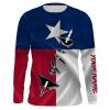 Texas flag 3D Bowfishing arrow Custom Sun shirts Fishing Long sleeves – IPH2342