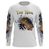 Largemouth Bass Fishing customize name long sleeves, Long sleeve hooded personalized gift for Fishing lovers – IPH1710