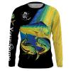 Mahi mahi dorado fishing shirts Customize Name, gifts for fishing lovers NQS1556