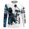 Blue Muddy Camo Bowfishing Grim Reaper Custom Name 3D All Over Printed Shirts For Men Women FSD1928