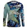 Striped Bass Fishing Skeleton Fishing Skull star blue muddy Camo customize name long sleeves shirts personalized gift for Fishing lovers – IPH1840