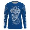 The Ghost Riders Blue color Jetski Fishing Kingfish Fish Reaper customize name long sleeves shirt personalized gift for Fishing lovers – NQS726