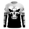 White and Black Fish on Fish reaper skull blue muddy camo custom Long sleeve Fishing Shirts – IPHW1054