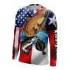 Redfish, Trout, Flounder Texas Slam Fishing American and Texas flag customize name long sleeves shirt personalized gift for Fishing lovers – NQS715