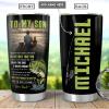 Personalized Fishing Dad To Son Pyz1612008 Stainless Steel Tumbler