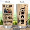Personalized Fishing Son To Dad Pyz1112017 Stainless Steel Tumbler