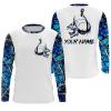 Fishing fish skull Fish hook blue muddy camo Sun / customize name long sleeves shirts personalized fishing apparel gift for Fishing lovers – IPH1977