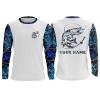 Musky ( muskie) fishing blue muddy camo Customize name long sleeves personalized gift for fisherman- NQS913