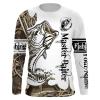 Largemouth Bass Master baiter Fishing camo tatoo customize name long sleeves shirts personalized gift for Fishing lovers – IPH1799