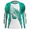 Crappie Fishing Shirts For Men, Women Green Cmouflage Performance Long Sleeve Quick Dry Customize Name Nqs2548