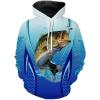 Largemouth Bass Fishing Blue Bass Jersey Quick Dry Customize Name Hoodie, Sweatshirt Fishing Apparel Nqs2313