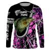 Crappie Fishing Fish hook Pink camo customize name long sleeves shirts personalized gift for Fishing lovers – IPH1789