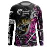 Walleye Fishing Pink Camo customize name long sleeves, Long sleeve hooded personalized gift for Fishing lovers – IPH1684