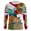 Redfish Puppy Drum Florida Flag Fishing Shirts Sun / personalized fishing apparel gift for men, women and kids – IPH2602