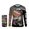 Rainbow Trout fishing scale Customize name long sleeves personalized gift for fisherman- NQS806