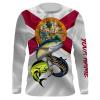 Florida saltwater fishing Mahimahi,wahoo, tuna custom Long Sleeve Fishing Shirts personalized fishing shirts – NQS979