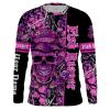 Fish Reaper Pink Muddy Camo Customize name long sleeves fishing shirts personalize gift NQS1584