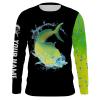 Mahi Mahi ( Dorado) Fishing Customize name long sleeves – personalized fishing performance shirt for men and women and Kid – NQS956