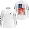 Personalized Crappie Fishing Jerseys American Flag, Crappie Fisherman Performance Fishing Shirts – Fsd2517