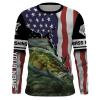 Smallmouth Bass Fishing American Flag customize name long sleeves, Long sleeve hooded personalized gift for Fishing lovers – IPH1888